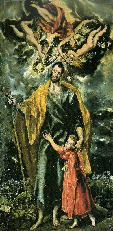 El Greco st.joseph and the child oil painting picture